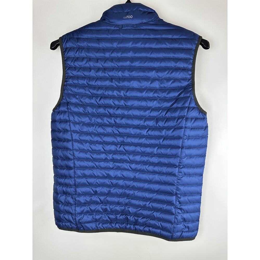 Eddie Bauer Down Puffer Vest Full Zip Quilted EB700 Blue Men's Size Small - Picture 8 of 11